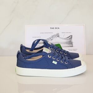 CARIUMA OCA Low shadow Blue Canvas lace-up sneakers UNISEX